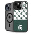 Michigan State University Spartans MSU Split iPhone 15 Kickstand Case